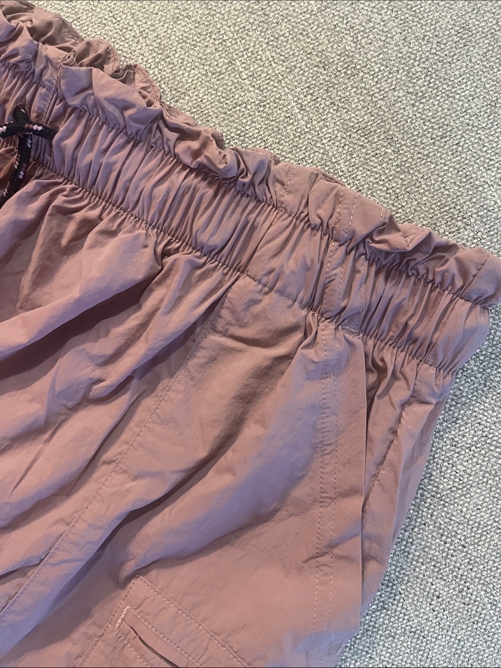 adidas Dusty Mauve Drawstring Athletic Shorts NWT - Picture 7 of 7